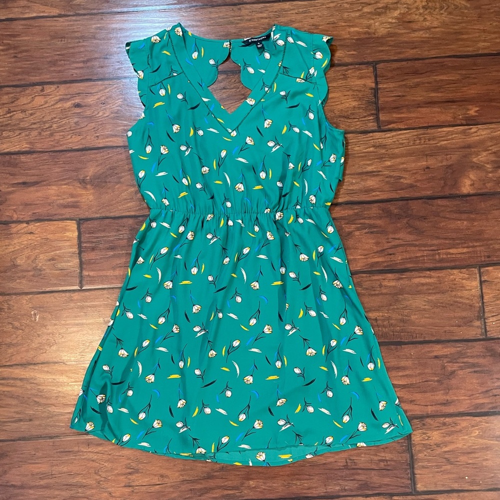 41 Hawthorn Green Floral Midi Dress